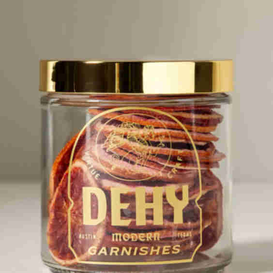 Dehydrated Blood Orange Garnish Slices