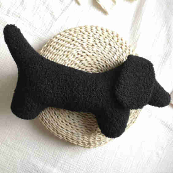 Dachshund Dog Plush Throw Pillow 