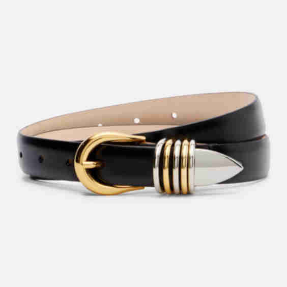 Hollyhock Leather Belt