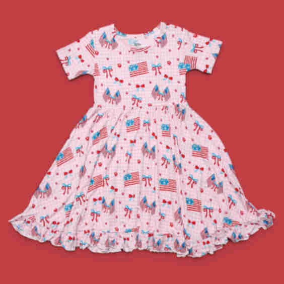 Star-Spangled Sweetheart Dream Ruffle Dress