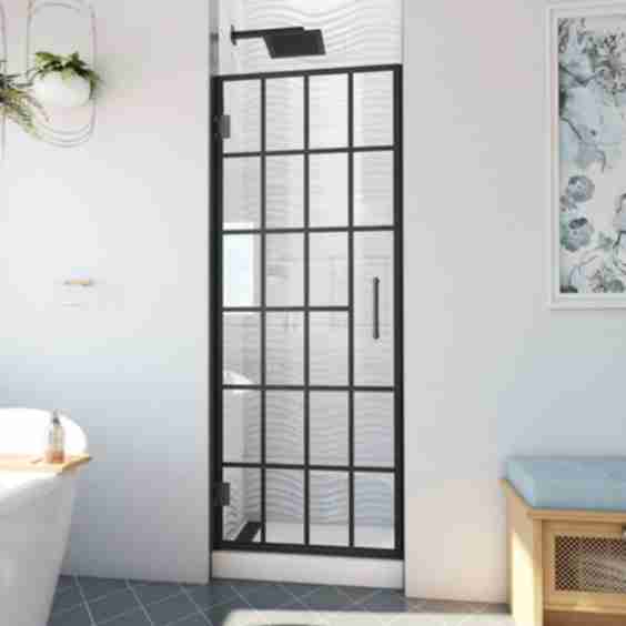  Unidoor Toulon 72" High x 30" Wide Hinged Frameless Shower Door with Clear Glass Matte Black Alternate Image Alternate Image Alternate Image Alternate Image Alternate Image DreamLine Unidoor Toulon 72" High x 30" Wide Hinged Frameless Shower Door with Cl