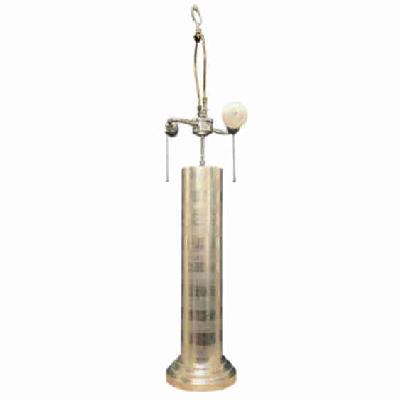 Silver Leafed Table Lamp