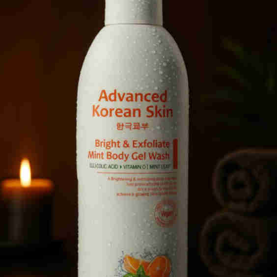 Bright & Exfoliate Mint Body Gel Wash