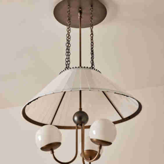 Adele Milk Glass Chandelier