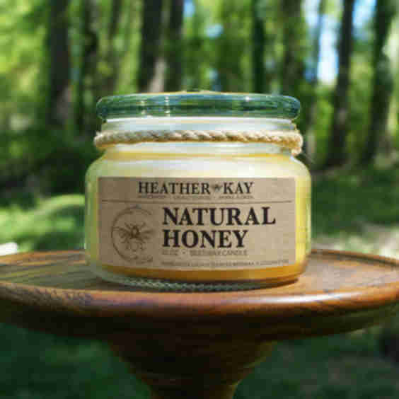 Natural Honey Beeswax Candle