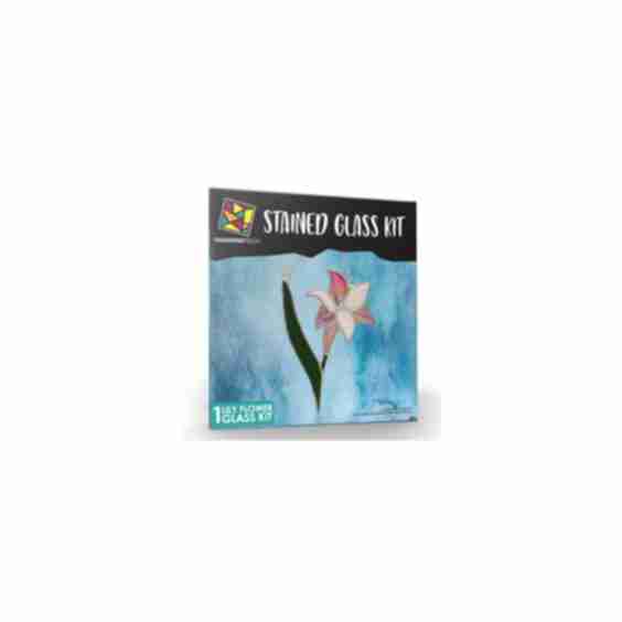 Lily Flower Pre-Cut Stained Glass Kit