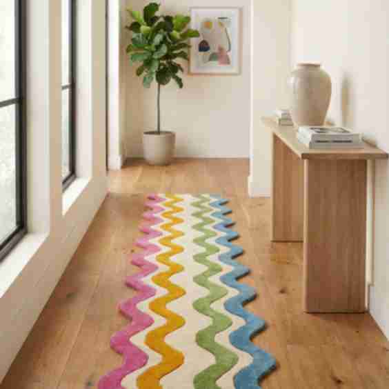 Wavy Wool Runner