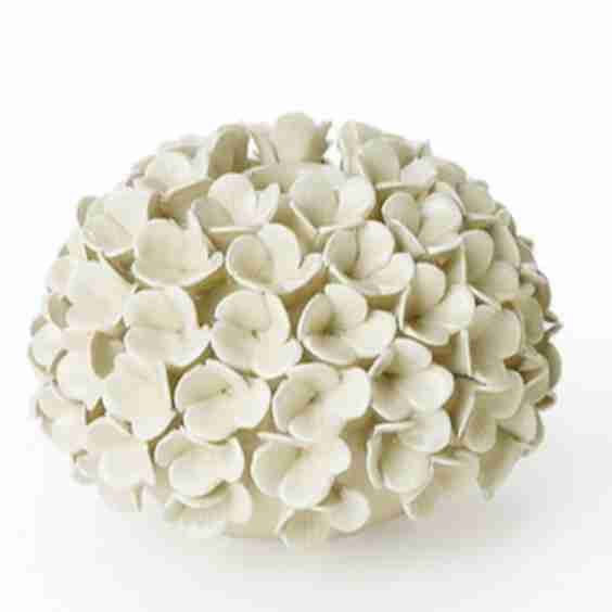 White Hydrangea Bud Vase