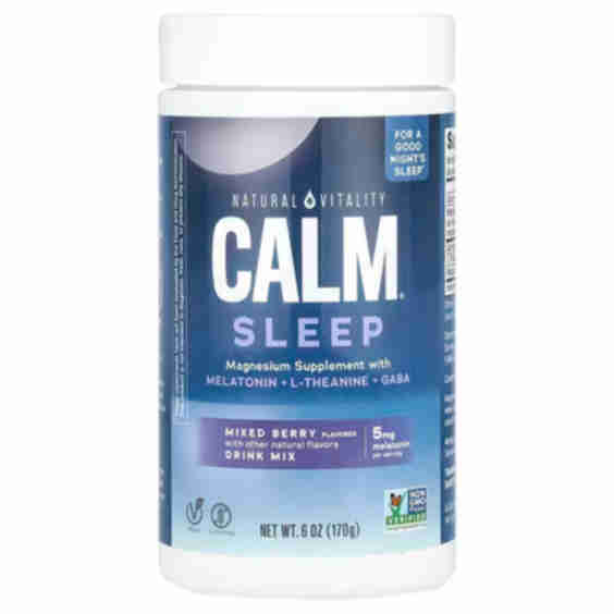 Calm Sleep Magnesium Supplement Drink Mix Mixed Berry