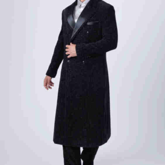 Seryna Sparkly Long Coat