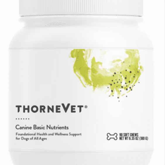 ThorneVET Canine Basic Nutrients Soft Chew Vitamins for Dogs, 90 Count Jar