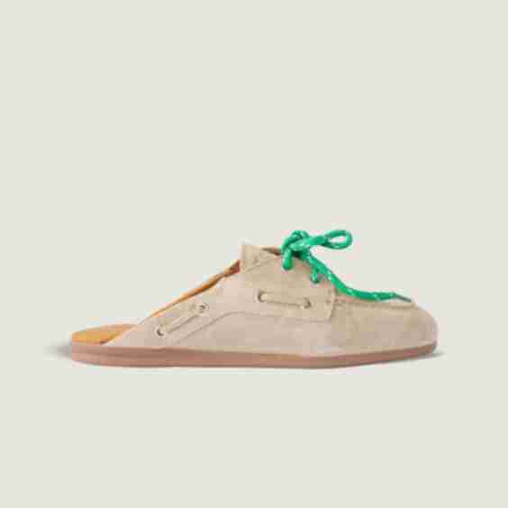 Boat Loafer Mule - Suede
