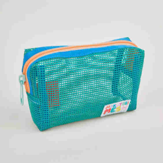 Mesh Chubby Zip Pouch
