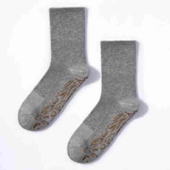 Adult Organic Cotton Non-Slip Socks