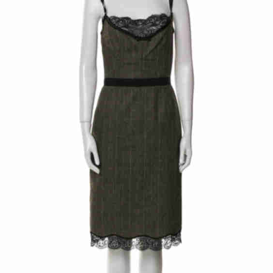  Virgin Wool Knee-Length Dress