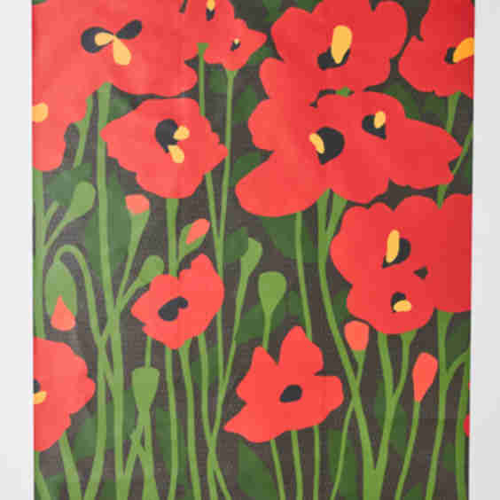 Poppy Fields Floral Mural