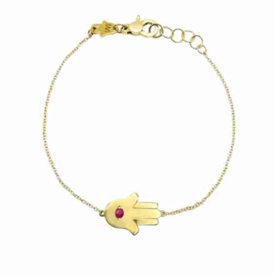 Gloria Sideways Hamsa Necklace