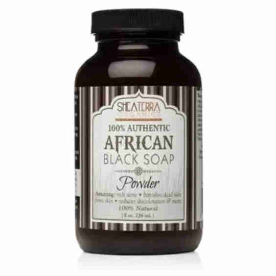 100% Pure Raw African Black Soap Powder 236 ml