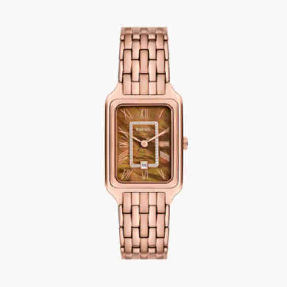 Raquel Three-Hand Date Stainless Steel Watch