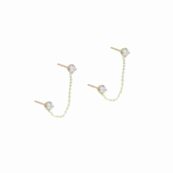 Chain Duo Stud Earrings