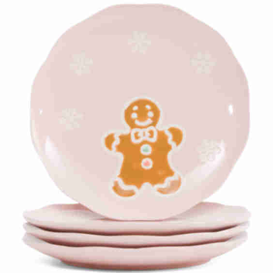 Christmas Gingerbread Salad Plates