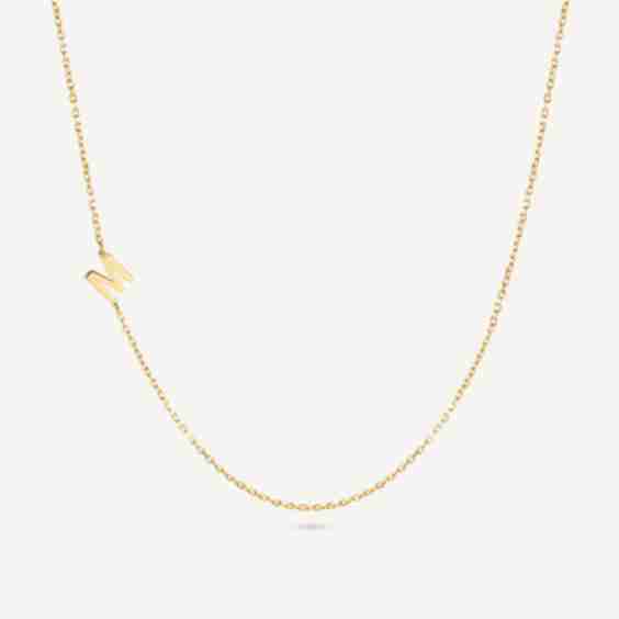 Sideways Letter Necklace