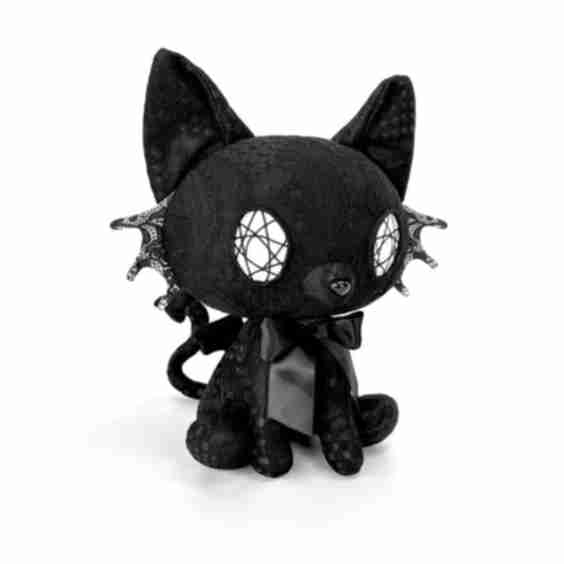 Vampire Goth Cat Plush