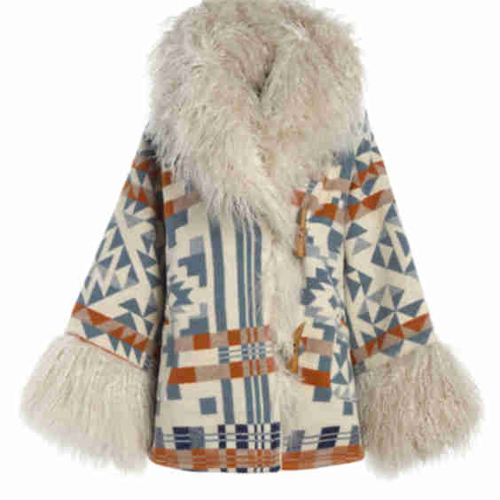 Ridge Shearling Cloak