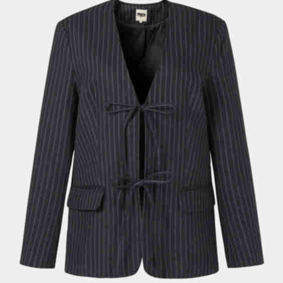 Indra Tie Front Blazer