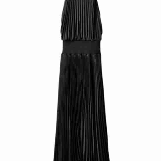 Renzo Matte Pleated Dress