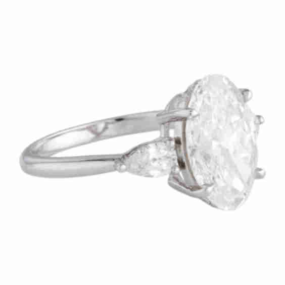 3.08ct Lab-Grown Diamond Three Stone Engagement Ring (Pre-Owned)