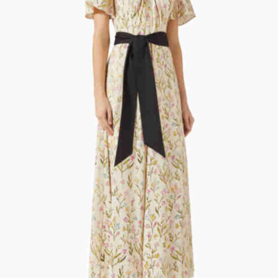 Printed Belted Dress