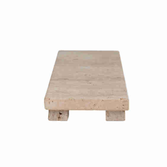 Cojio Footed Travertine Tray