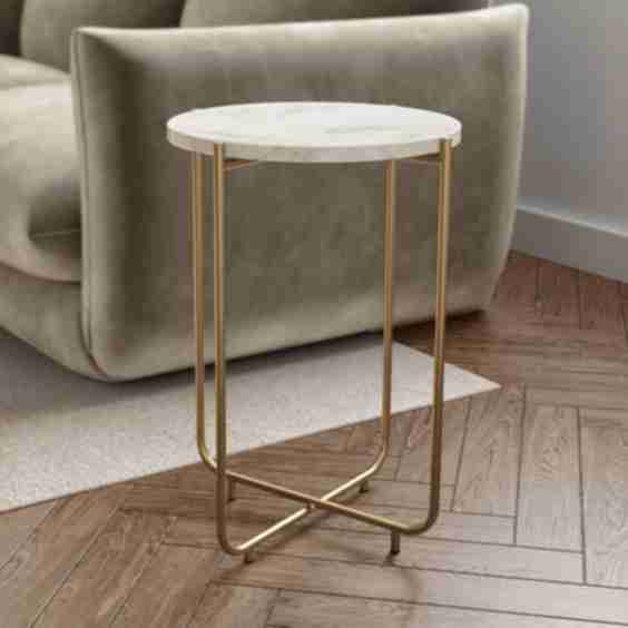Round Marble Side Table