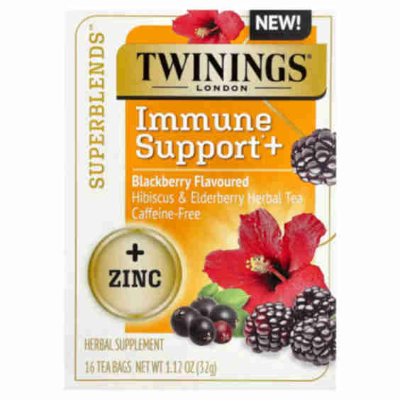 Twinings Superblends Immune Support Hibiscus Elderberry Herbal Tea