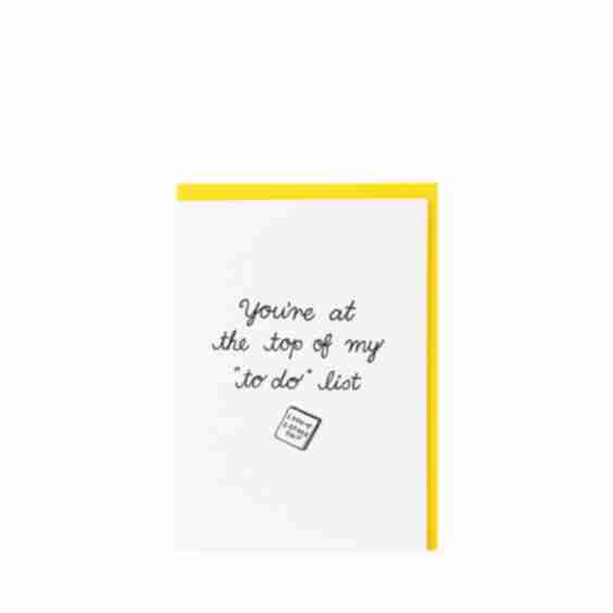 To Do List Greeting Card