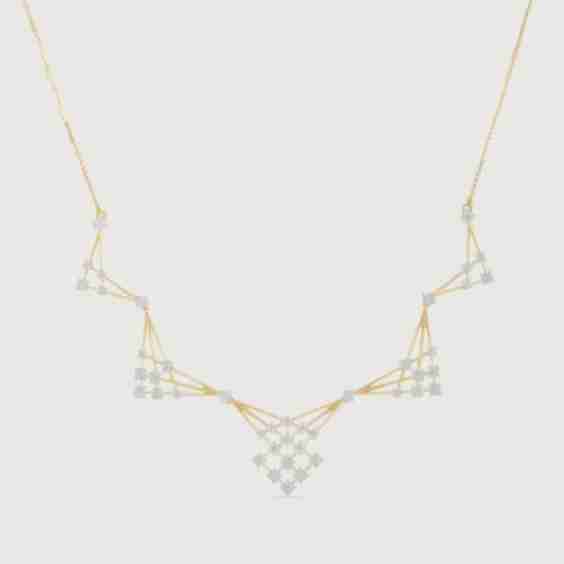 Sequin Shine Gold & Diamond Necklace