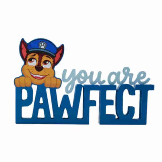 Paw Patrol Chase Mantle Plaque