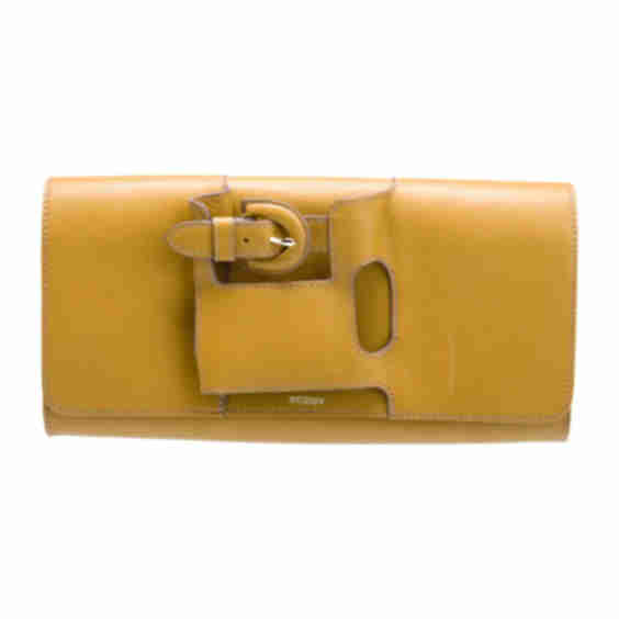 Leather Clutch with Leather Lining