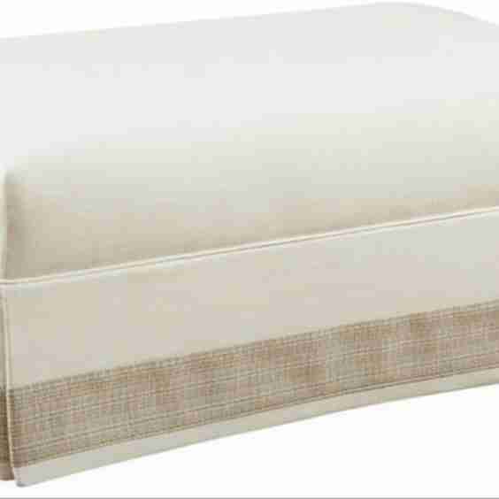 Dandee Skirted Cocktail Ottoman