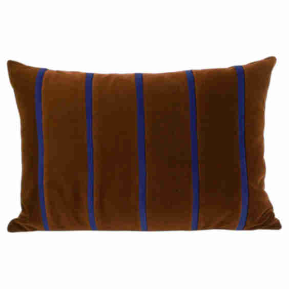 Amazonite Striped Velvet Deluxe Handmade Decorative Pillow