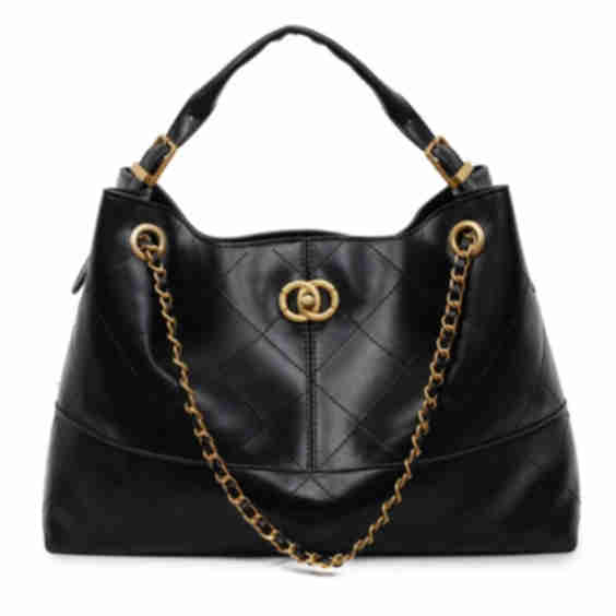 Tote Bag with Chain and Shoulder Strap, Large Size