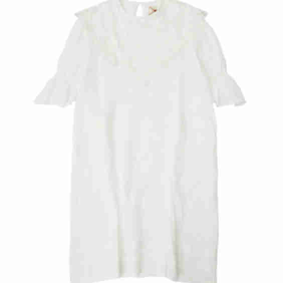 Victorian Style Embroidery Patchwork Linen and Ramie Dress