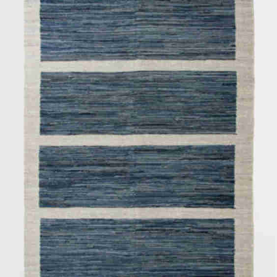 Topstitch Recycled Denim Washable Rug