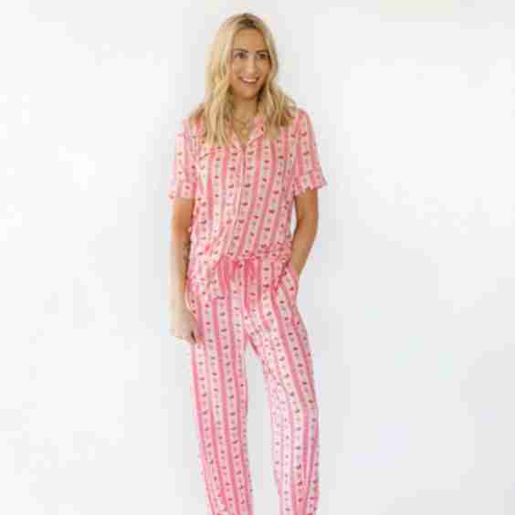 Cherry Bows Adult Pajama Pants