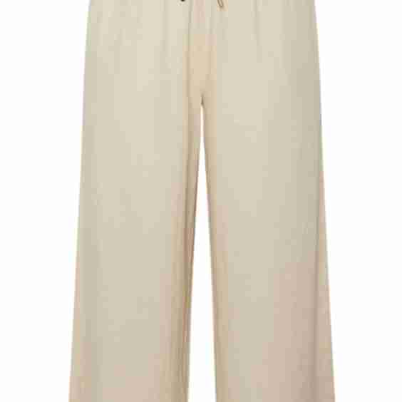 Curve Wide Leg Premium Linen Trousers