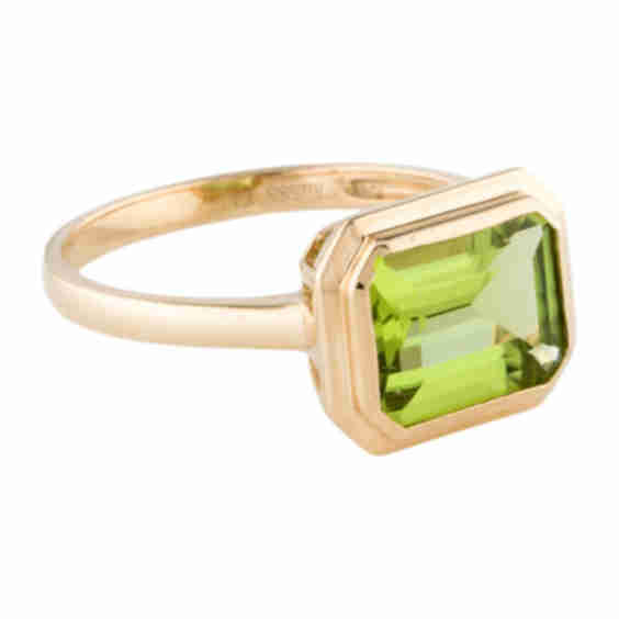 14K 2.29ct Peridot Cocktail Ring