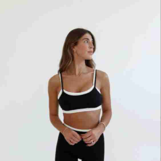 For the Girls Contrast Bra Top