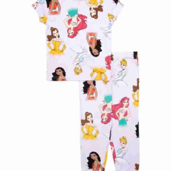 Girls 4-10 Princess Love Printed Pajama Set