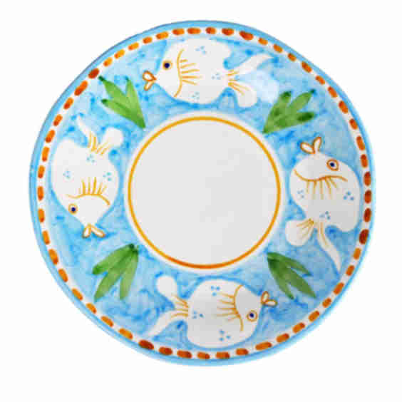 Poseidon Set of 6 Round Turquoise Charger Plates 38cm